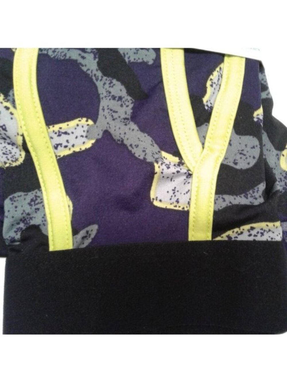 Mens Size L 36 38 Boxer Briefs Stretch Neon Camo Print Black Waistband NEW